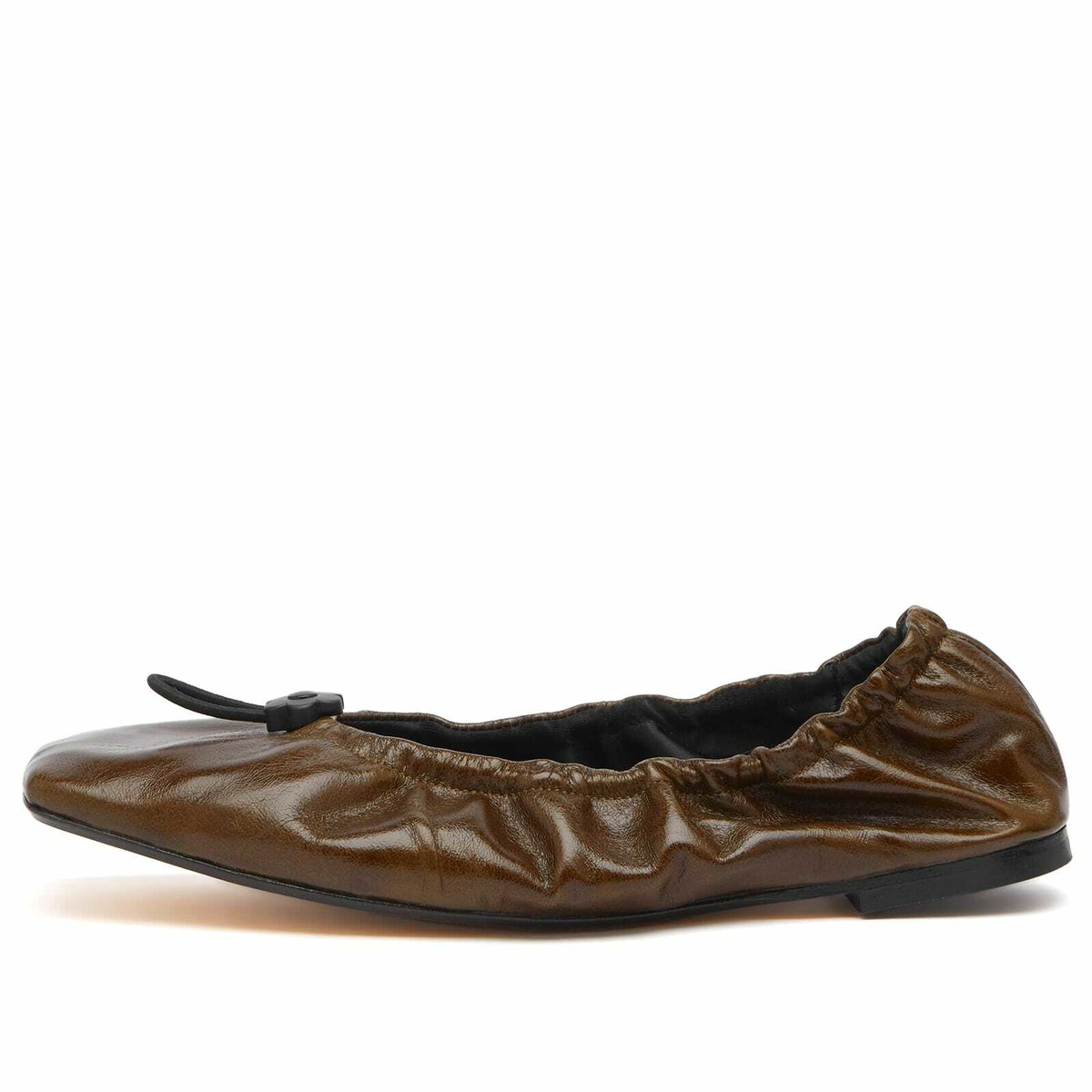 Cecilie Bahnsen Women's Orbella Ballerina Shoe in Olive