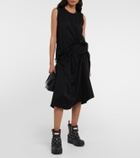 Noir Kei Ninomiya Cotton twill midi dress