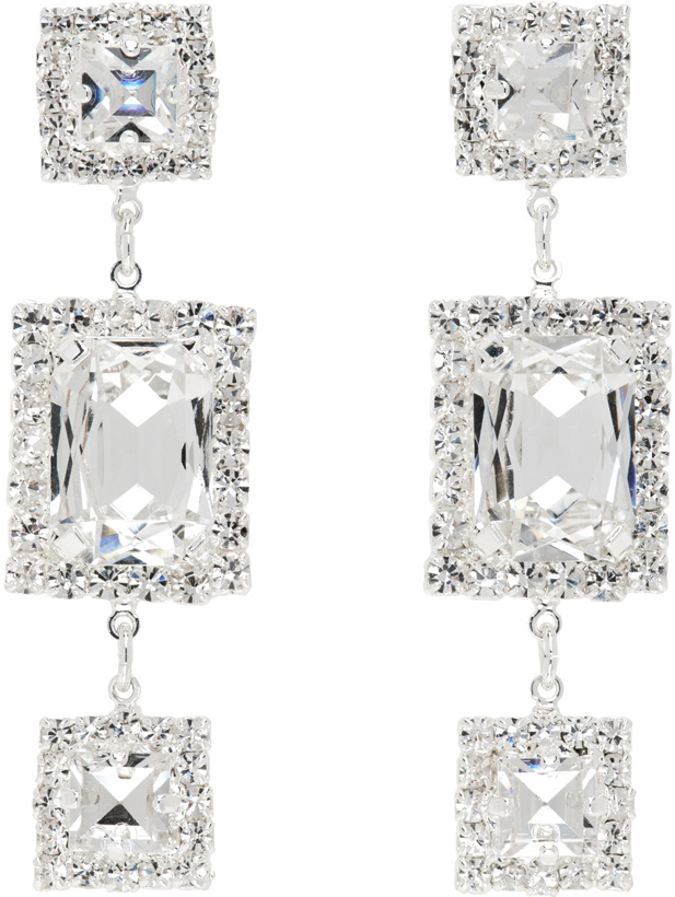 Photo: Magda Butrym Silver Crystal Square Earrings