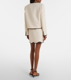Valentino Crepe Couture scalloped miniskirt