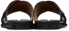 Maison Margiela Black Tabi Numbers Crossed Sandals
