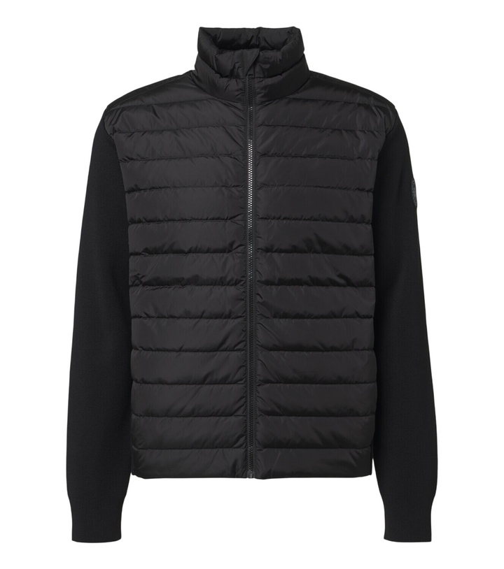 Photo: Canada Goose Hybridge Flavio down-paneled wool cardigan