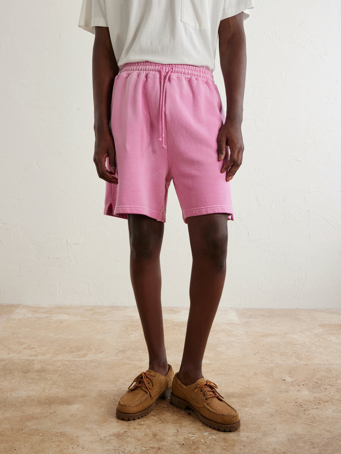 Cherry Los Angeles - Logo-Embroidered Cotton Shorts - Pink