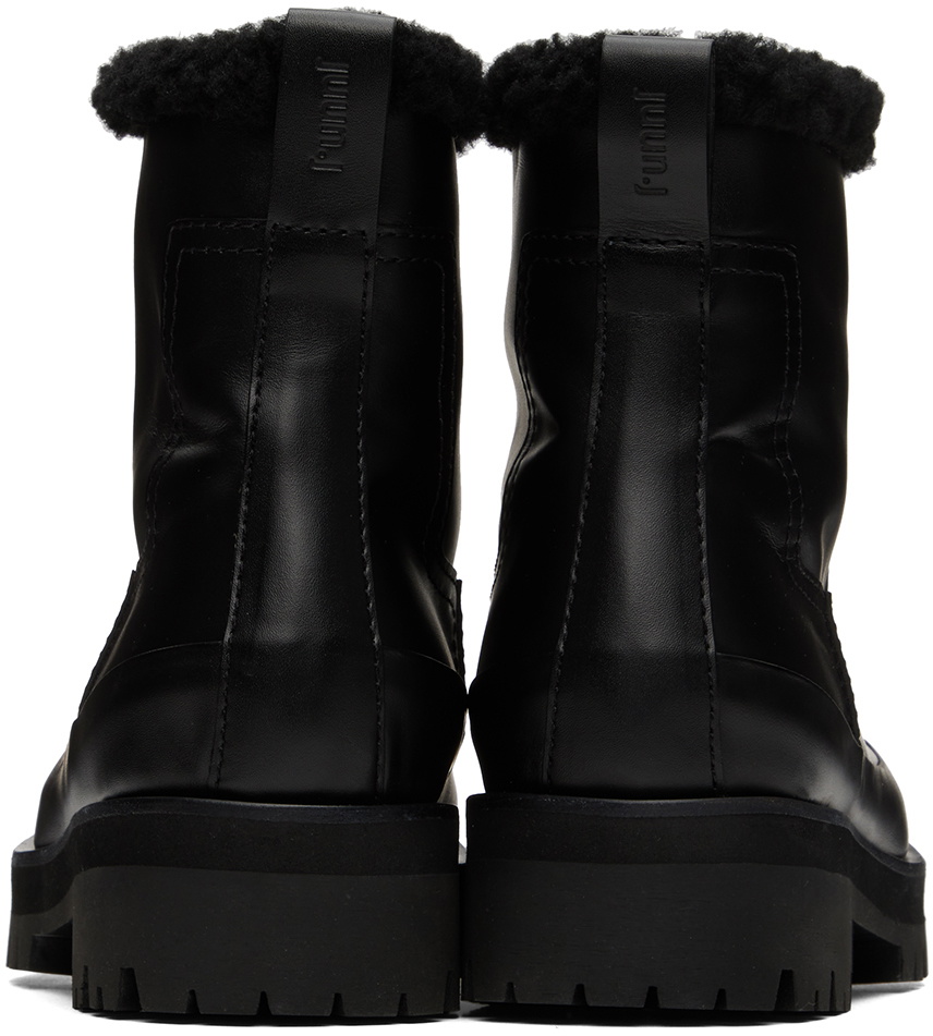 Leather & Shearling Ankle Boots