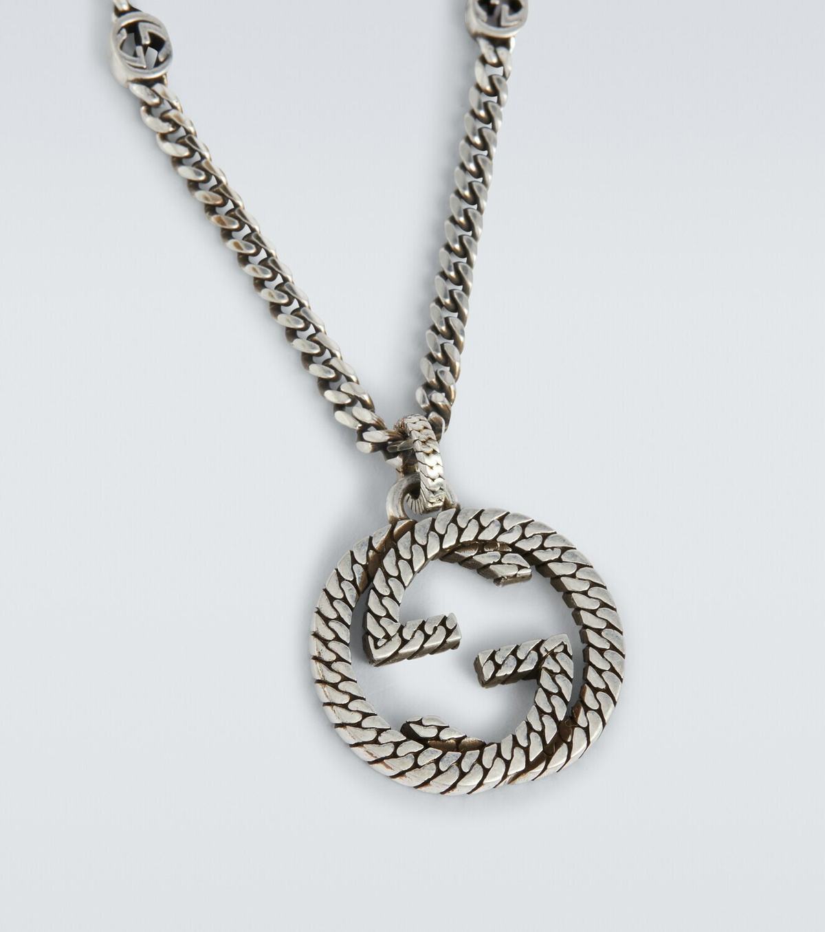 Gucci Men's Interlocking GG Pendant Necklace