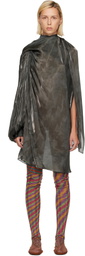 Kiko Kostadinov Gray Caspian Minidress