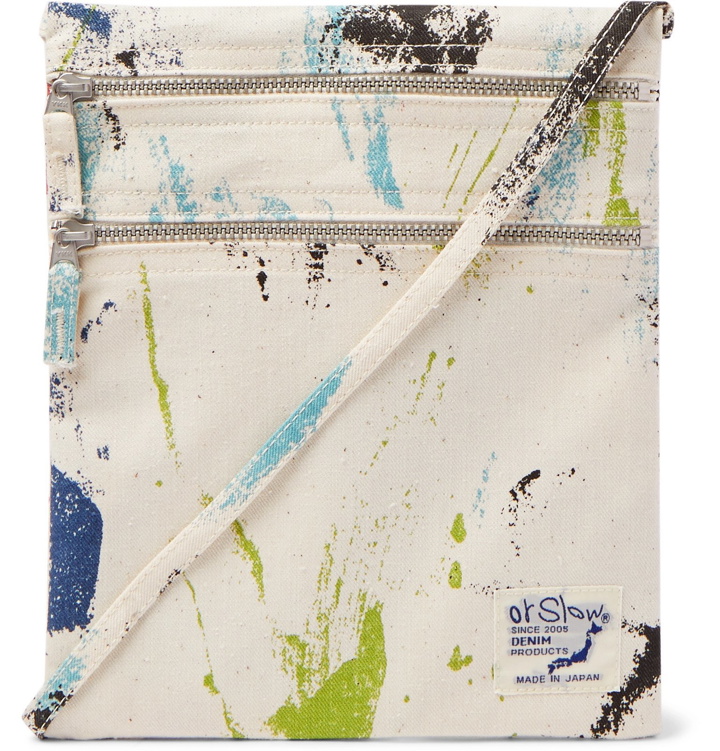 Photo: OrSlow - Printed Denim Pouch - Neutrals