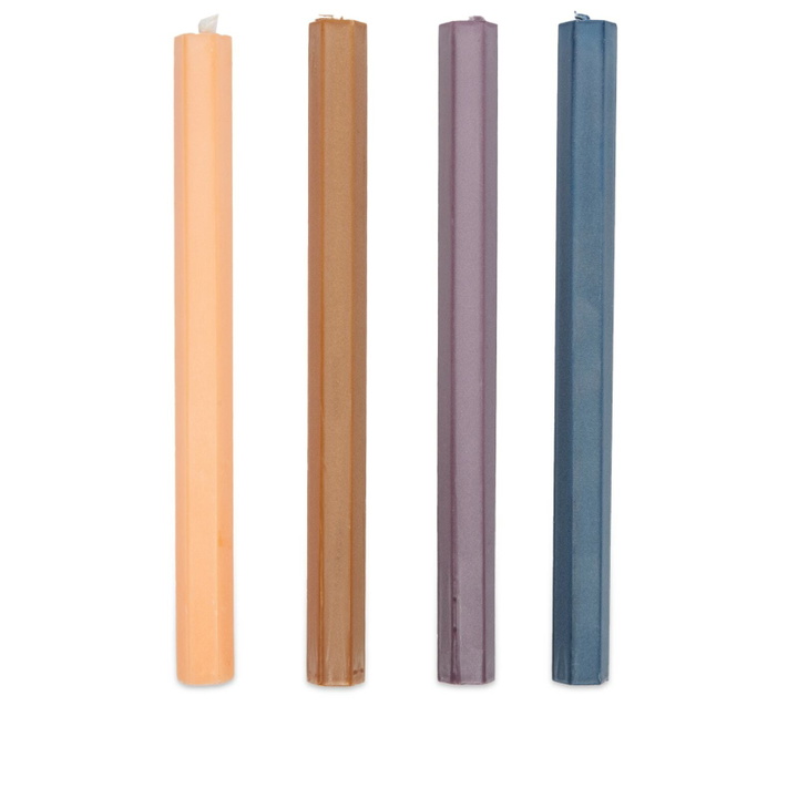 Photo: HAY Hexagon Candle - Set of 4 in Dark 