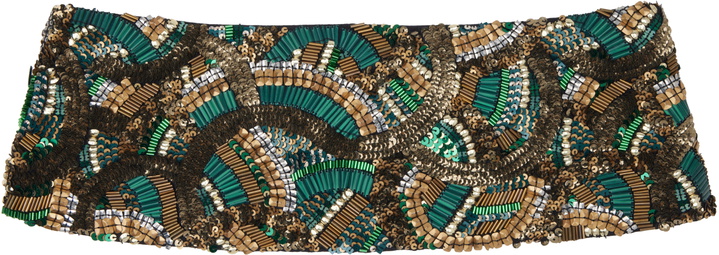 Photo: Dries Van Noten Green Sequin Belt