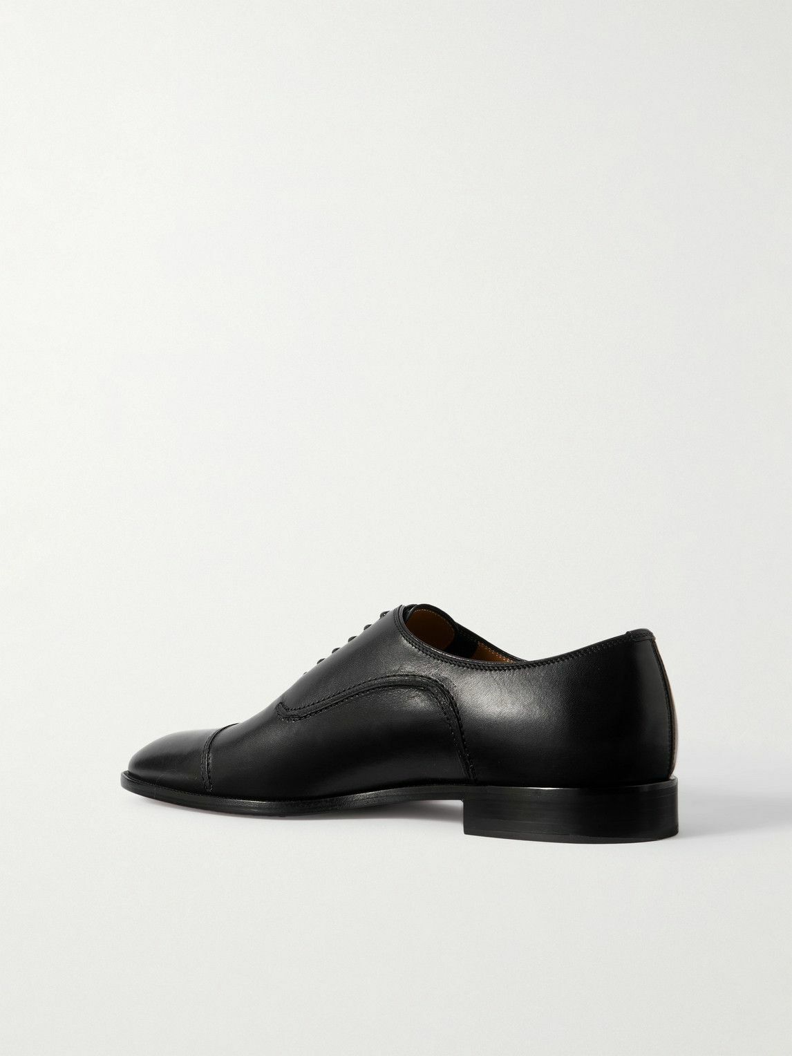 Christian Louboutin - Seriox Cap-Toe Leather Oxford Shoes - Black