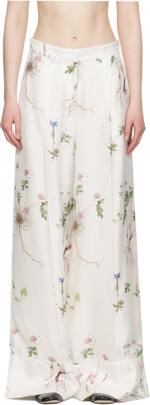 Photo: Erdem White Pyjama Trousers