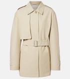 Vince Cotton-blend cropped trench coat