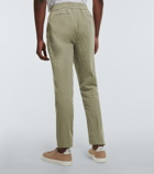 Brunello Cucinelli - Slim linen and cotton gabardine pants