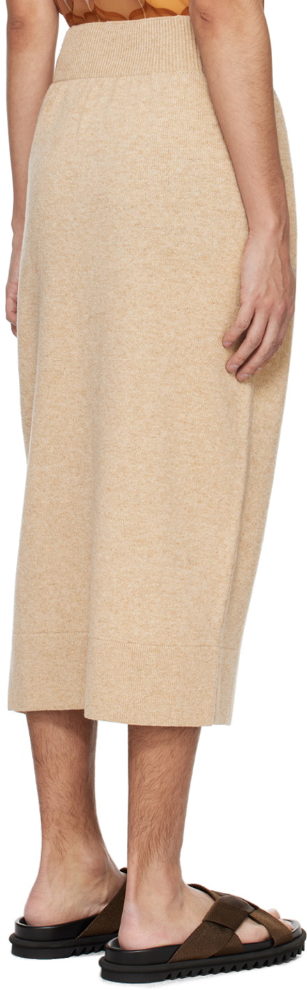 Dries Van Noten Beige Buttoned Skirt