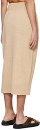 Dries Van Noten Beige Buttoned Skirt