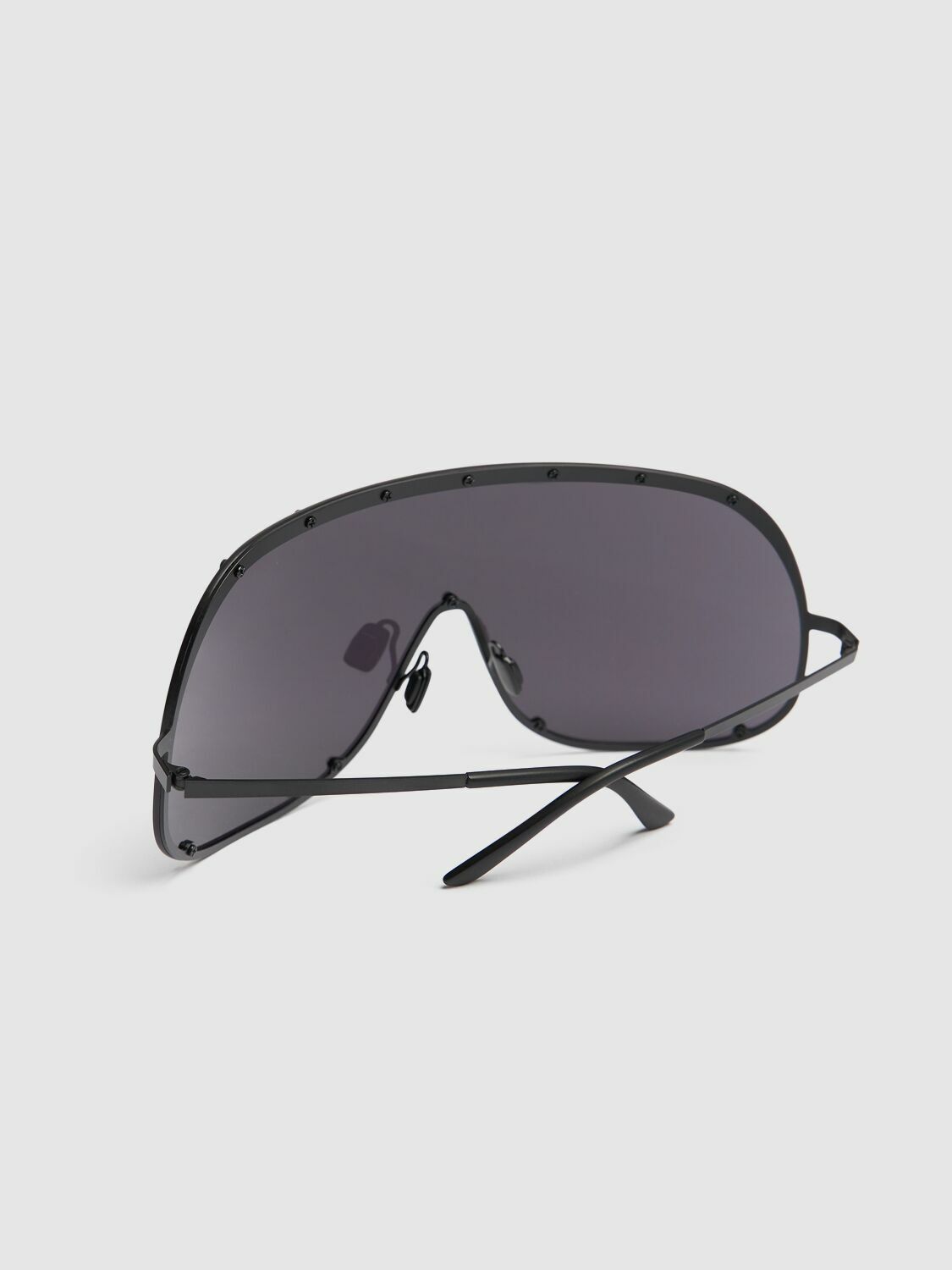 Rick Owens MASK BLACK-BLACK サングラス RICK OWENS Mask Shield Sunglasses Rick Owens