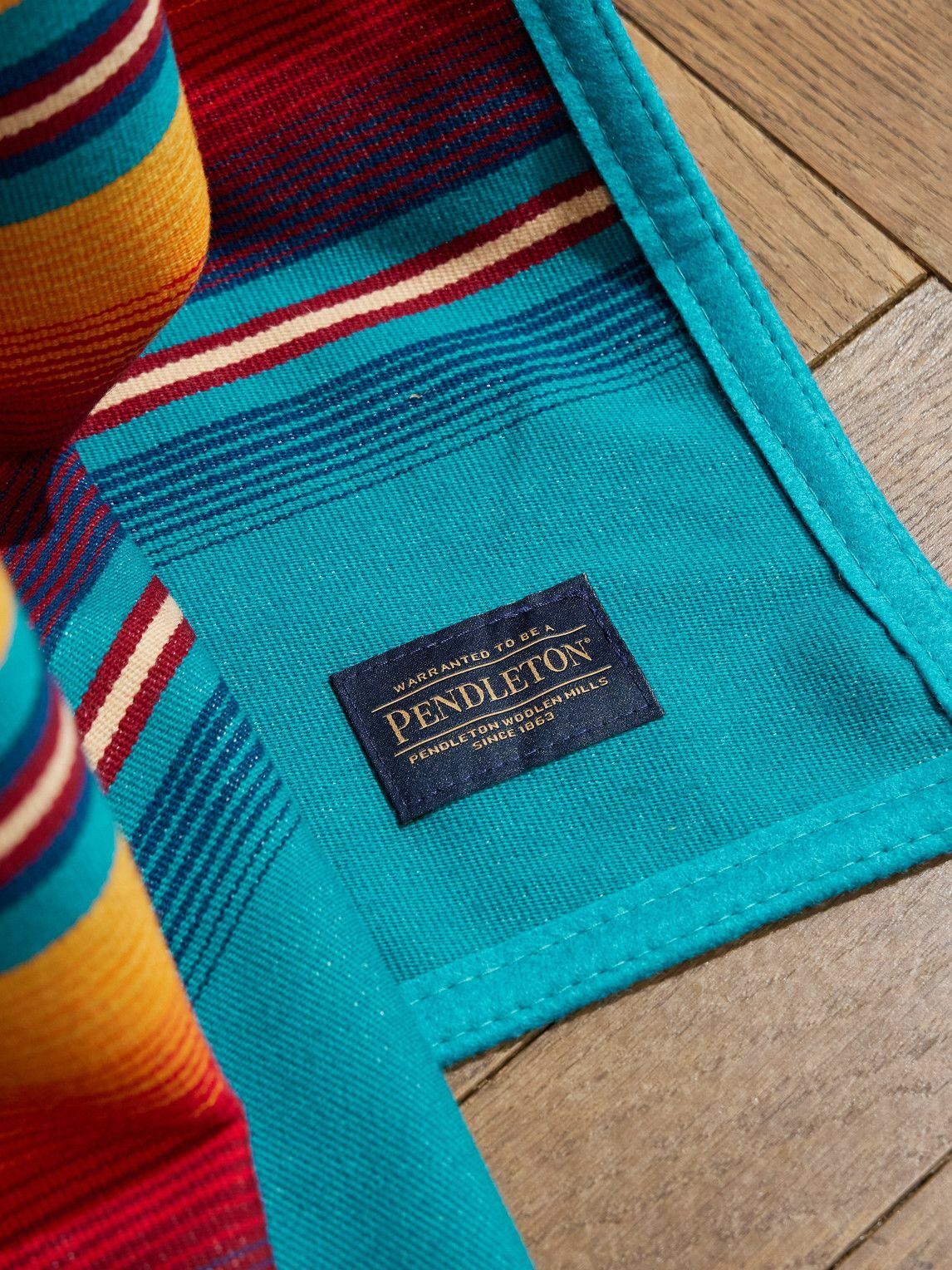 Pendleton - Serape Striped Virgin Wool and Cotton-Blend Blanket