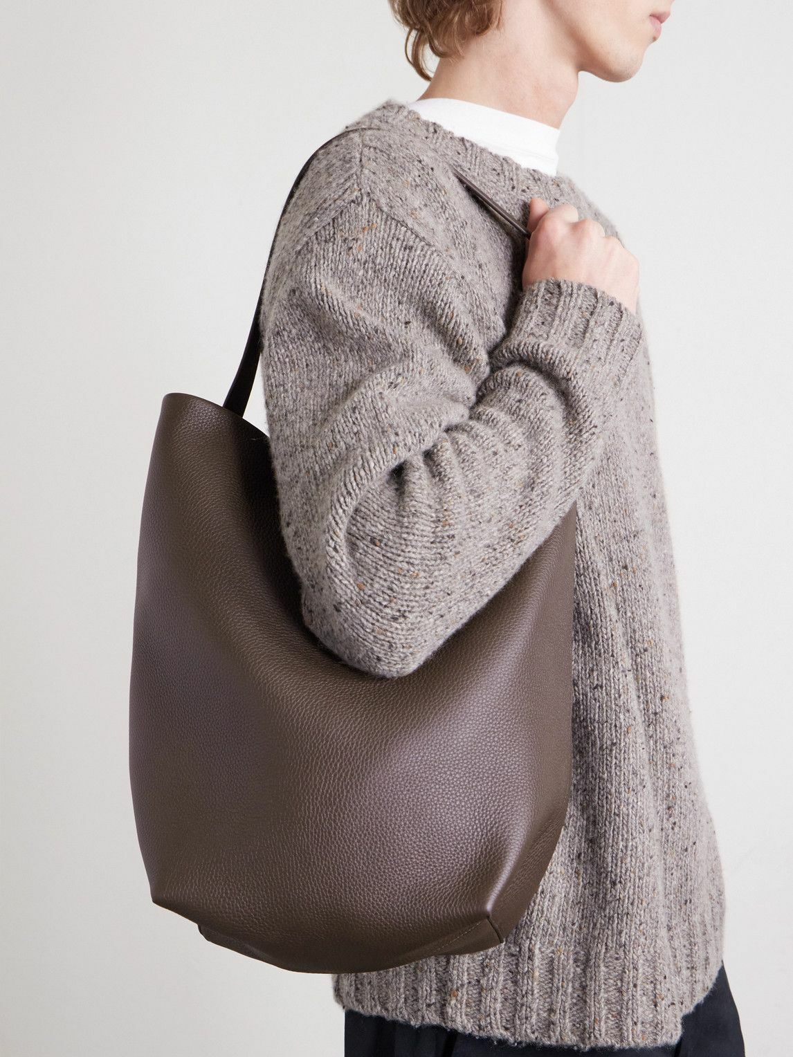 The Row - Large Full-Grain Leather Tote Bag