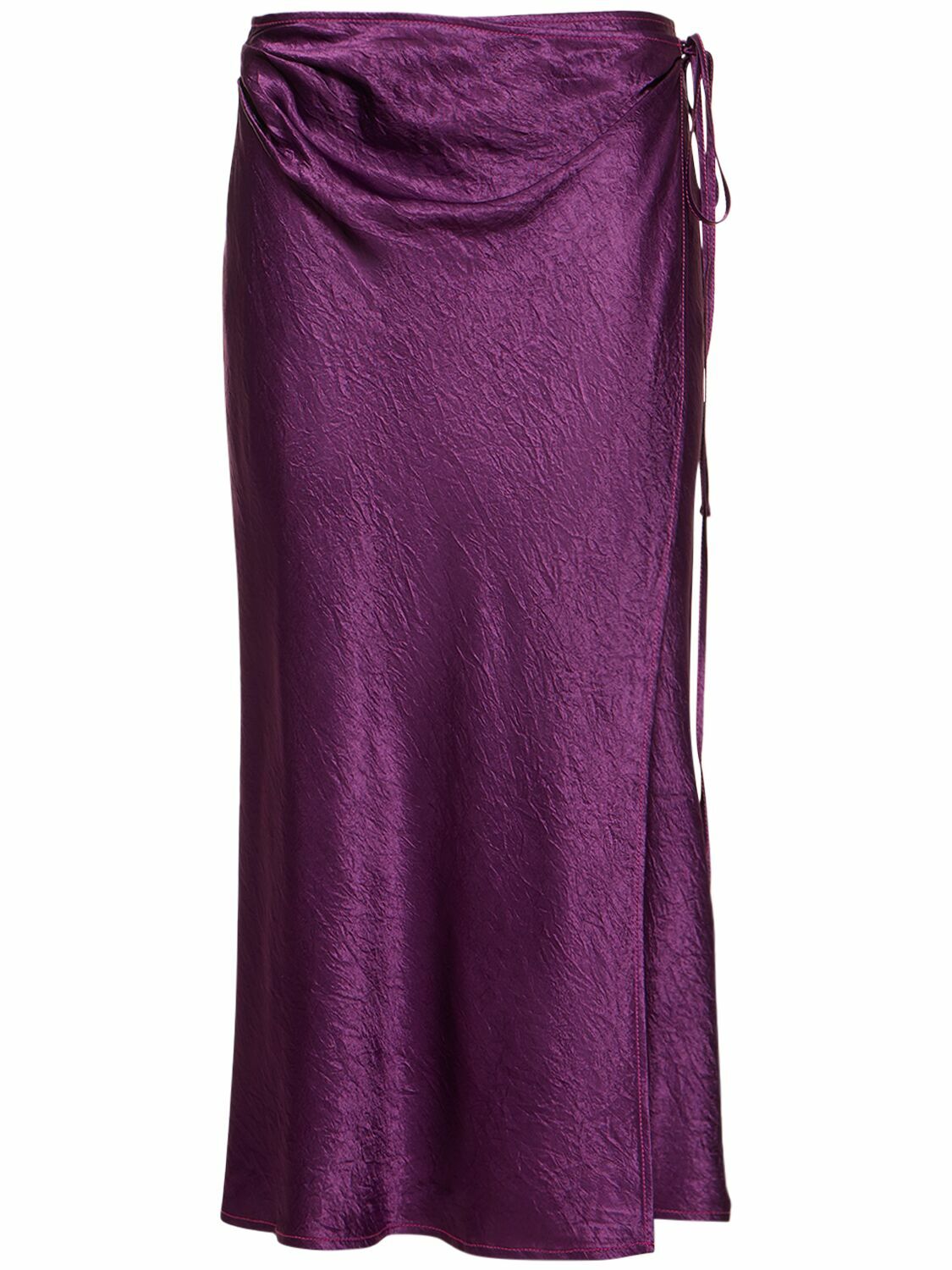 Acne Studios Lilac/Pink Bodycon Midi Skirt