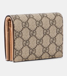 Gucci GG Marmont leather-trimmed cardholder