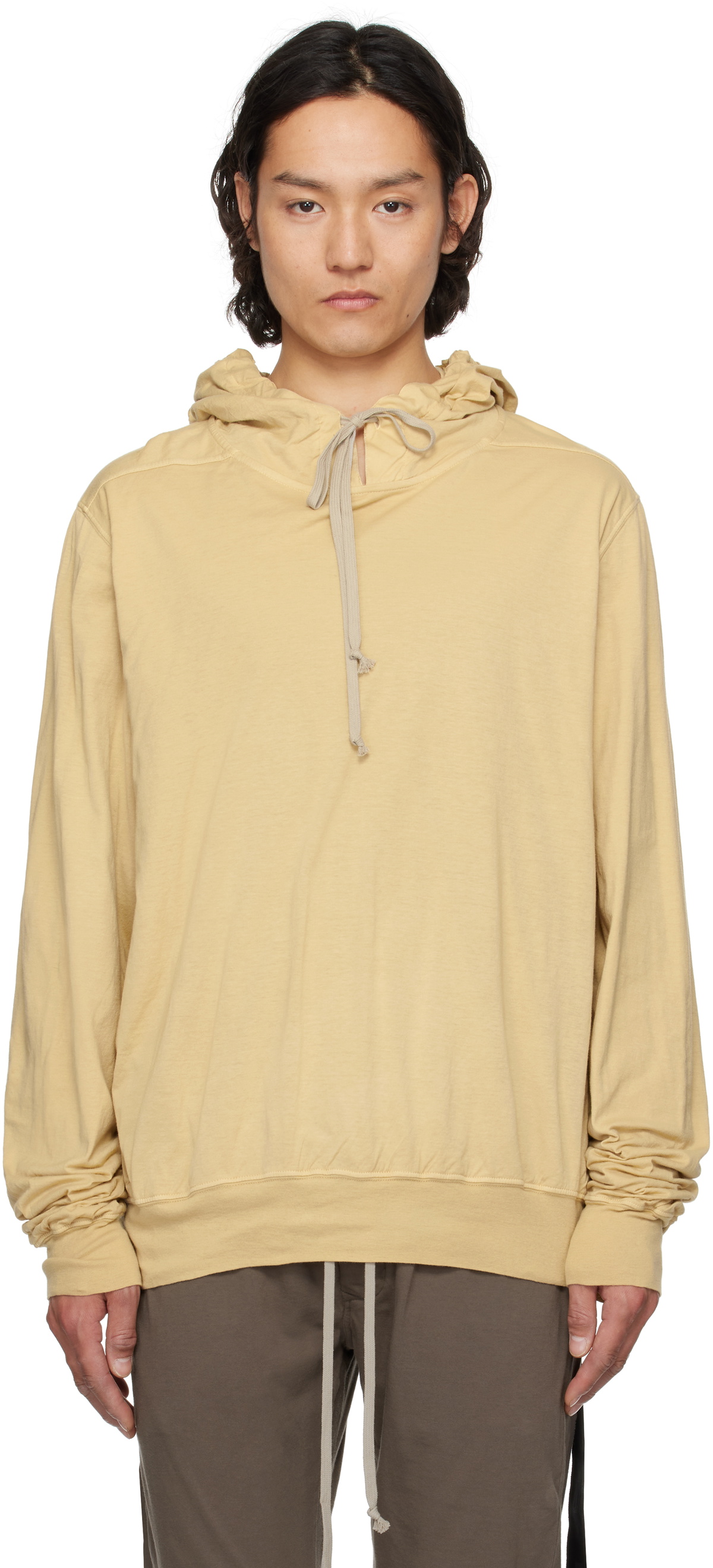 Rick Owens DRKSHDW Men's Mountain Hoodie in Dust Rick Owens
