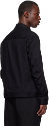 The Viridi-anne Black Paneled Denim Jacket