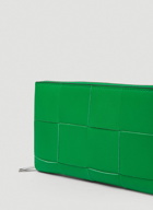 Intreccio Zip Around Wallet in Green