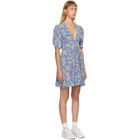 Les Reveries Blue Mini Gigi Dress