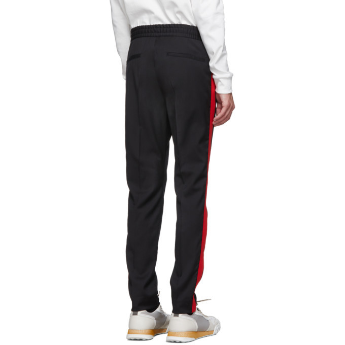 Hugo Black Solid Stripe Trousers