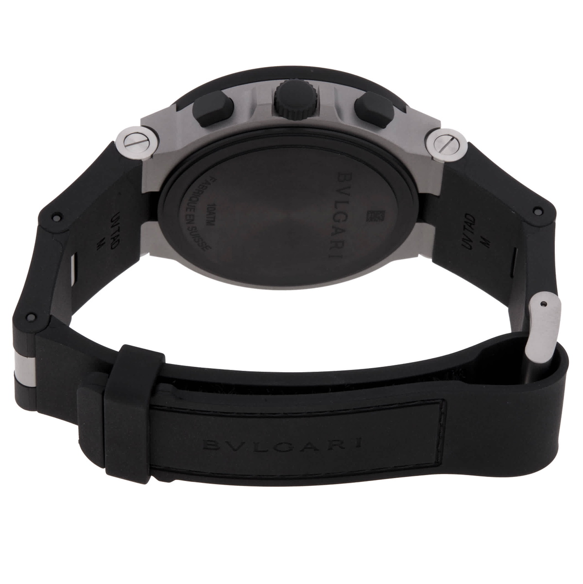 Bvlgari Titanio Chronograph Automatic Black Dial Mens Watch 104299