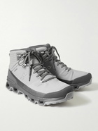 ON - Cloudrock Waterproof Rubber-Trimmed Mesh Boots - Gray