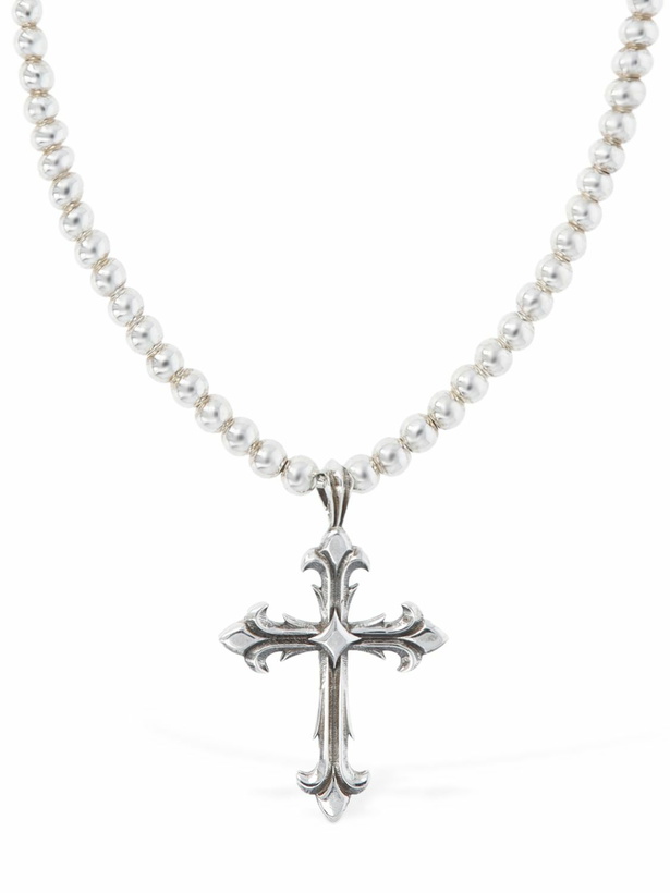 Photo: EMANUELE BICOCCHI - Fleury Cross Beaded Chain Necklace