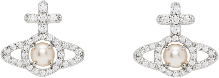 Photo: Vivienne Westwood Silver Olympia Faux-Pearl Earrings