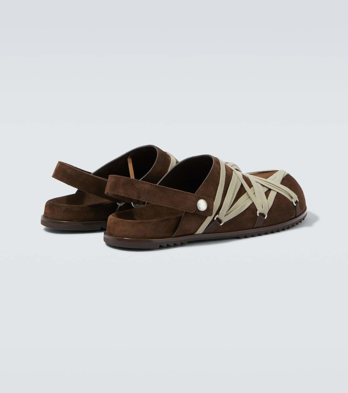 Rick Owens Megalace suede mules