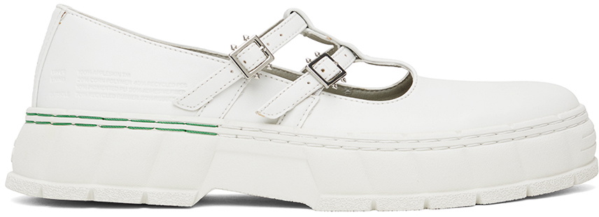 Virón White 2001 Apple Mary Jane Loafers