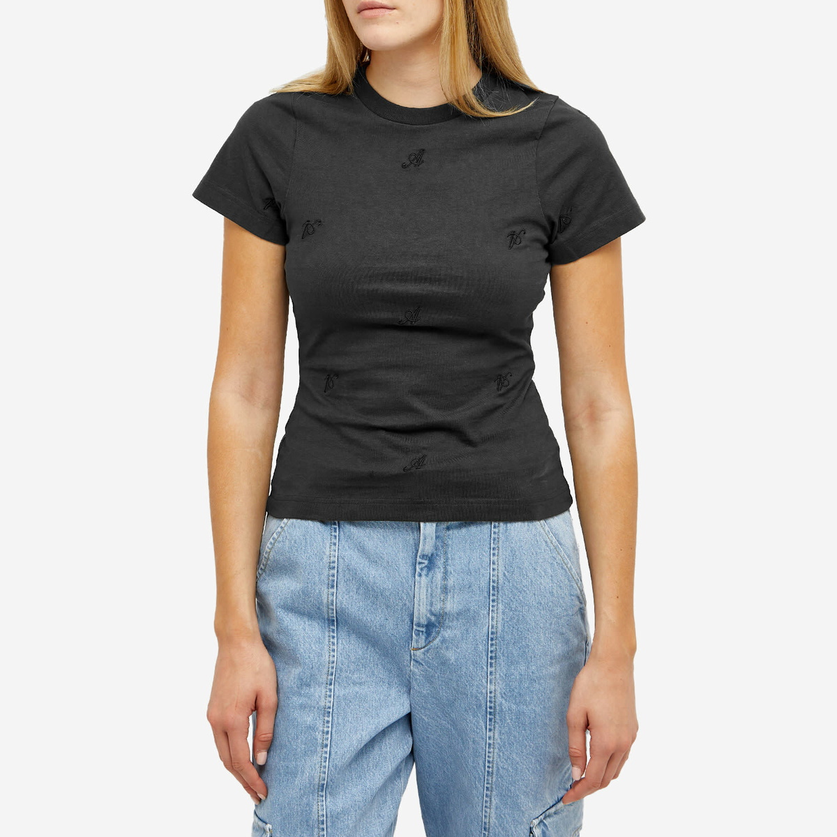 【関税込み】Axel Arigato ブラック Wes Tシャツ AXEL ARIGATO - Optic Distressed T-Shirt