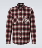 Amiri Swirl checked cotton flannel shirt