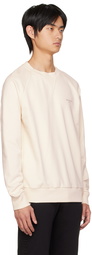 Balmain Beige Flocked Sweatshirt