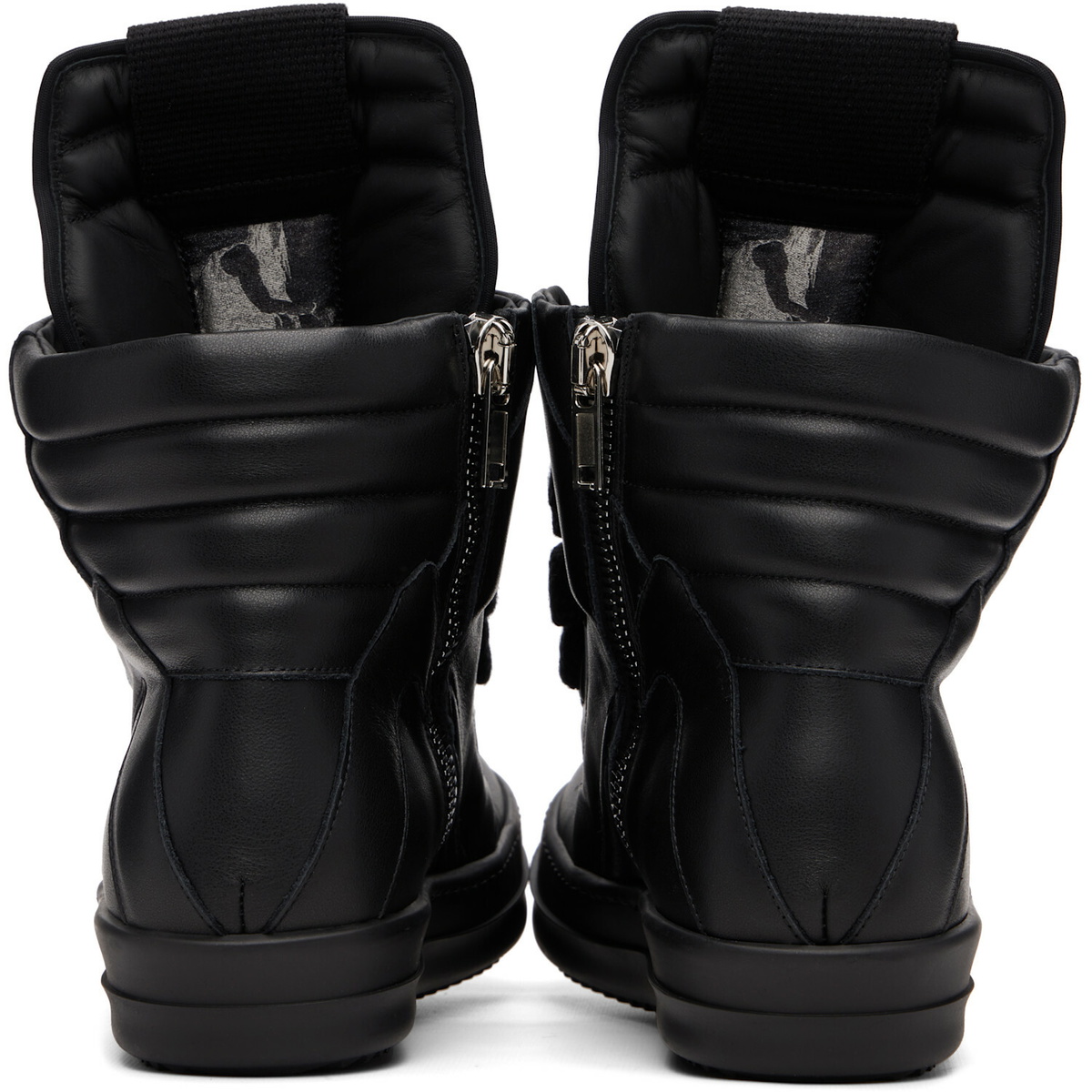 Rick Owens Black Tower Jumbolace Geobasket Sneakers