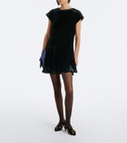 Khaite Miriam embroidered velvet pumps
