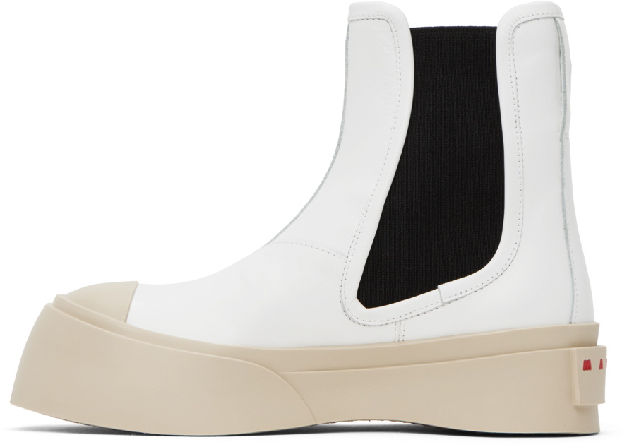 Marni White Pablo Chelsea Boots Marni