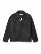 JW Anderson - Distressed Cotton-Canvas Blouson Jacket - Black