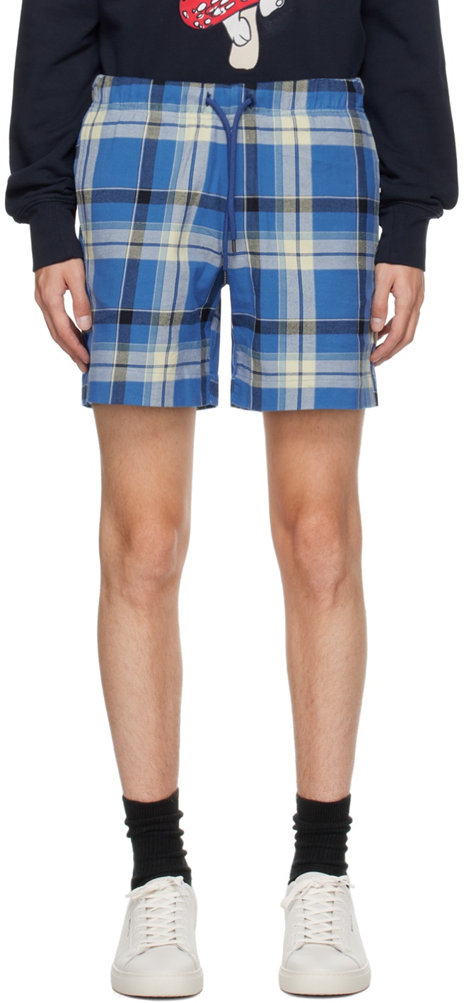 Photo: PS by Paul Smith Blue Check Shorts