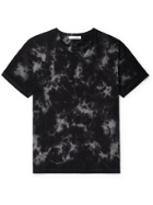 FRAME - Tie-Dyed Organic Pima Cotton-Jersey T-Shirt - Black