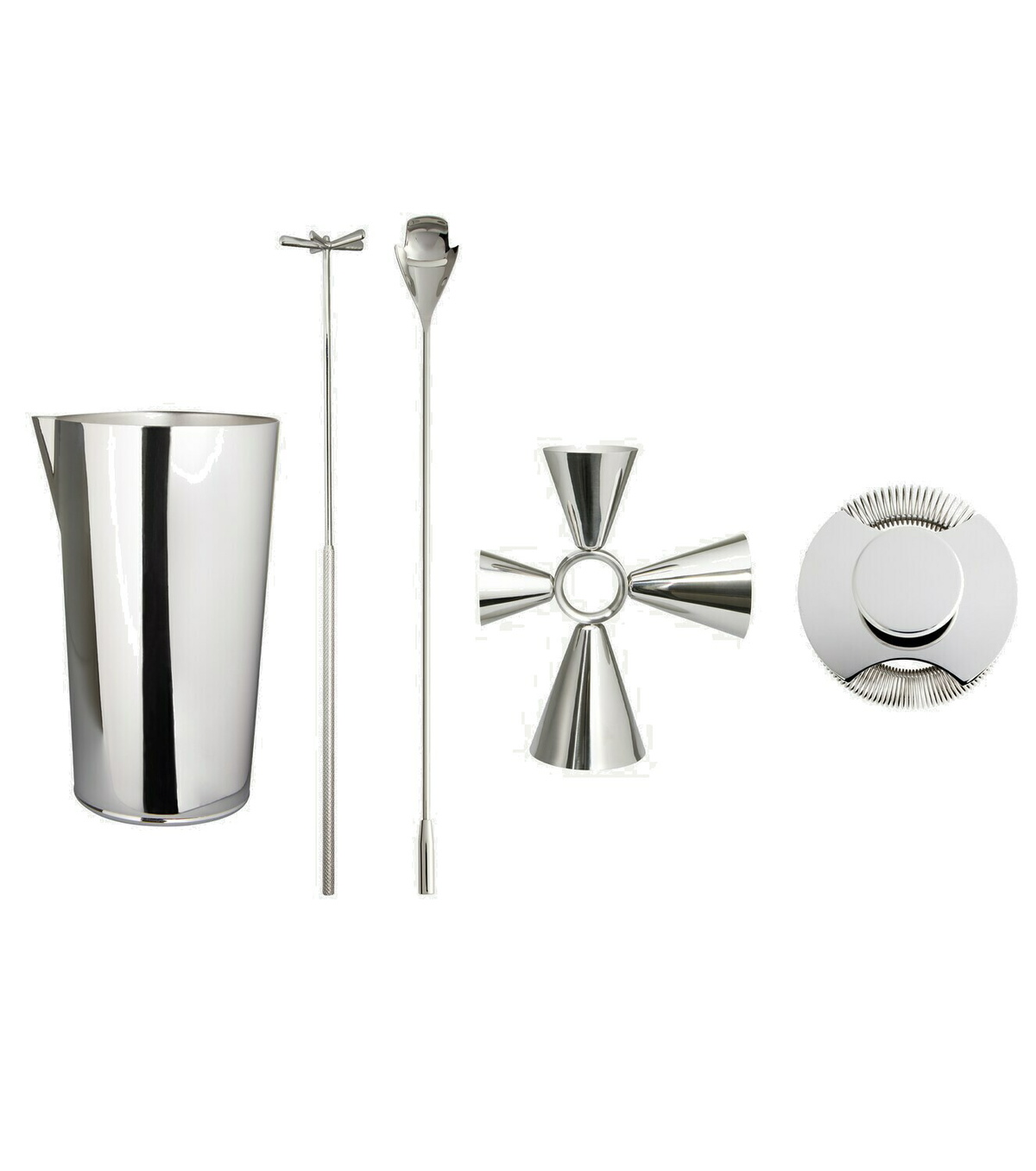 Boston shaker by Ettore Sottsass in metallic - Alessi