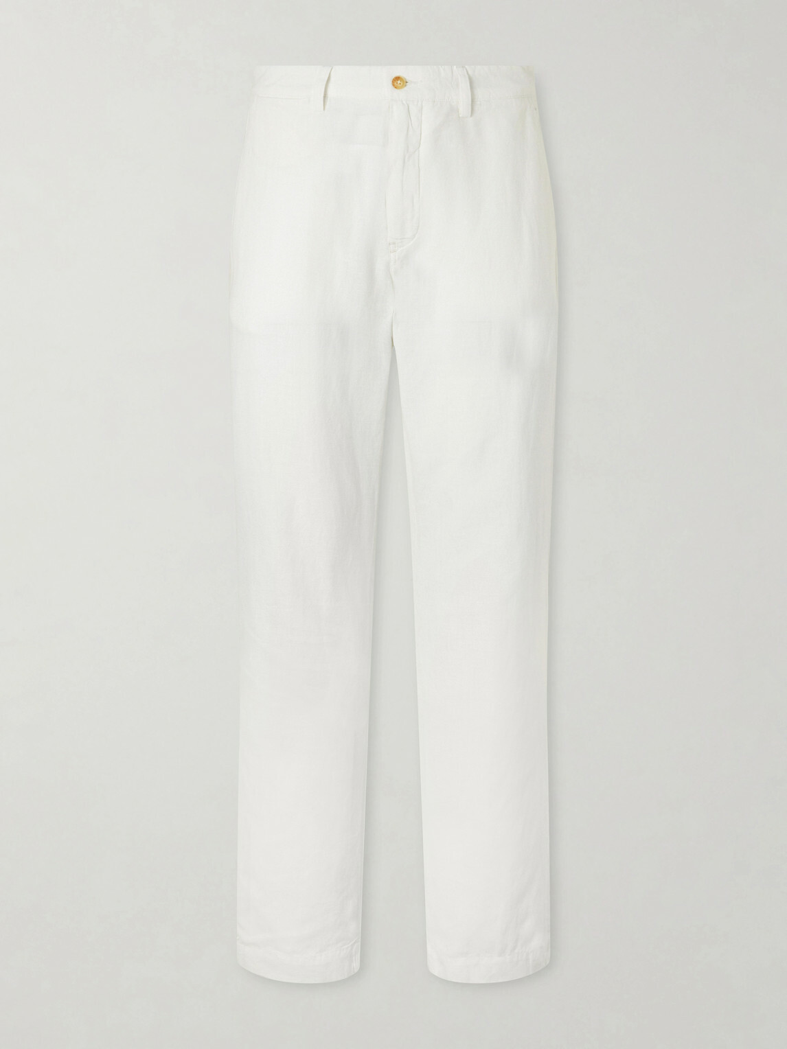 Polo Ralph Lauren - Straight-Leg Cotton and Linen Blend Woven Trousers - White