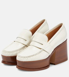 Gabriela Hearst Augusta leather platform loafers