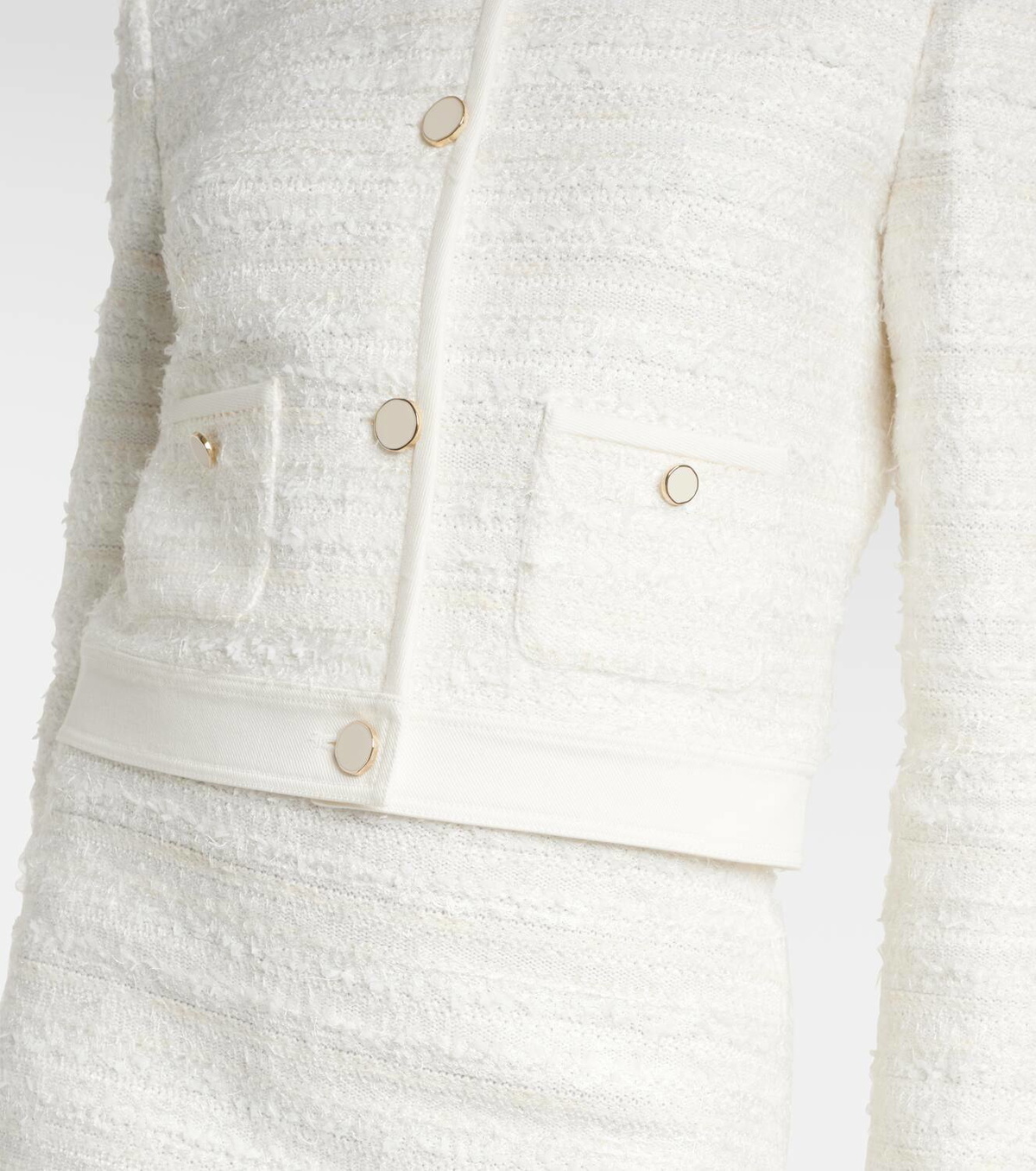 Nina Ricci Cotton-blend tweed cardigan