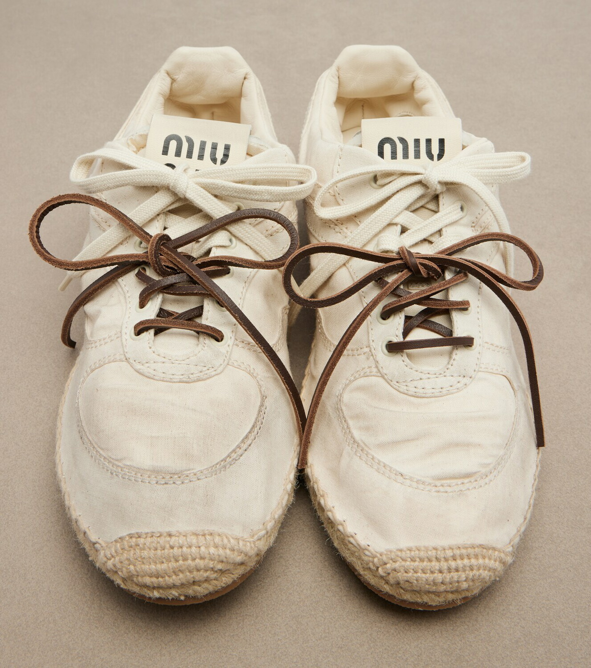 Miu Miu Gymnasium canvas sneakers