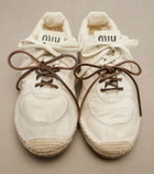 Miu Miu Gymnasium canvas sneakers